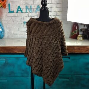 Wilsons Leather Brown Poncho
